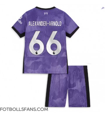 Liverpool Alexander-Arnold #66 Replika Tredje Tröja Barn 2023-24 Kortärmad (+ Korta byxor)